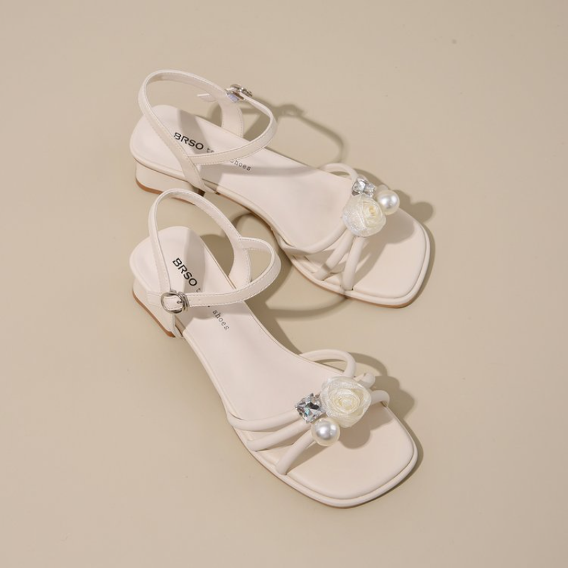 Women Square Open Toe Rhinesto - Summer Clothing Stores review and price