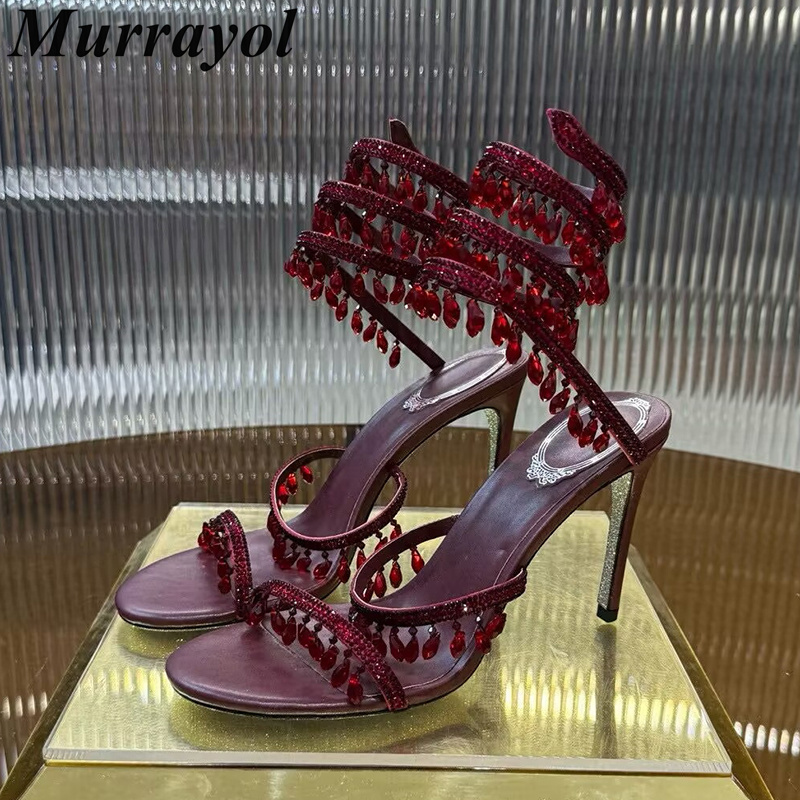 Sandals Ankle Snake Shaped Str - Summer Clothing Stores review and price