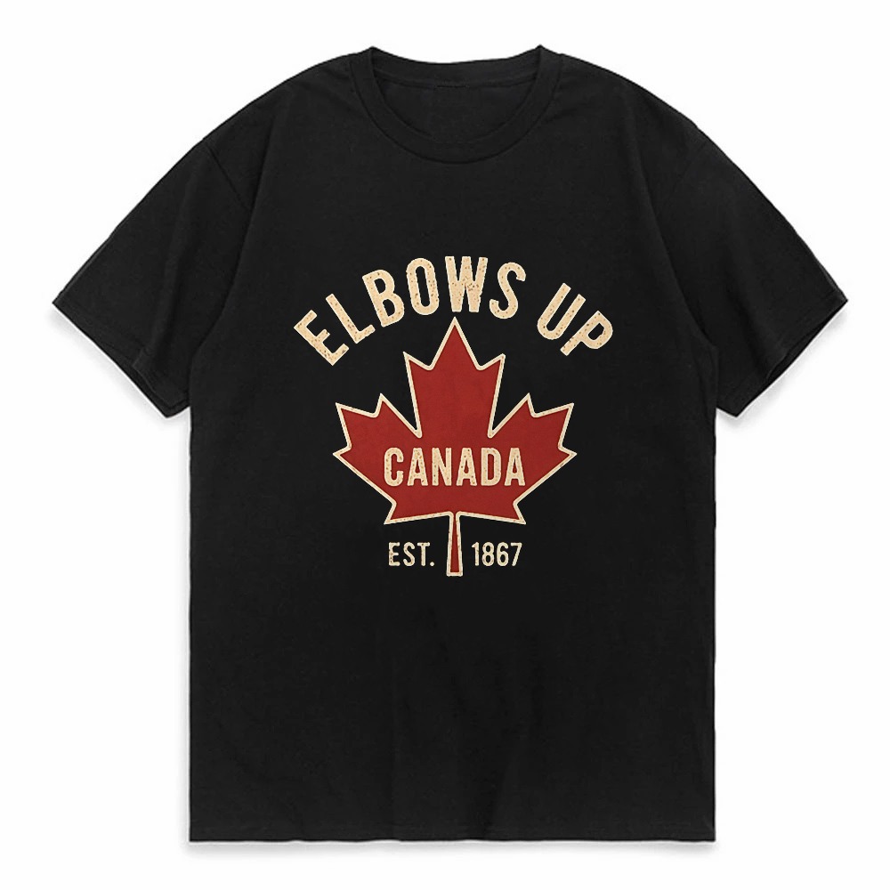 Elbows Up Canada T-shirt for M - Summer Clothing Women Canada review and price